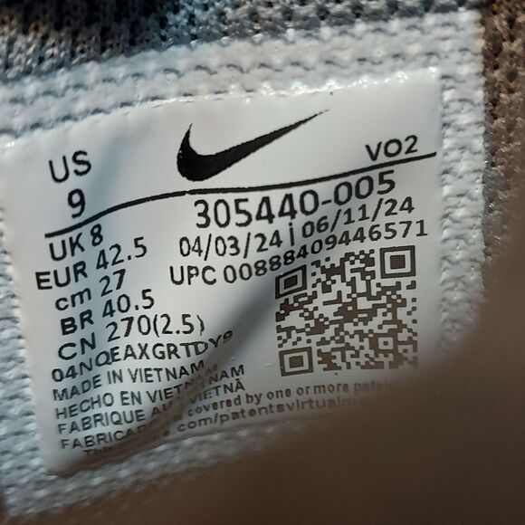 Nike Air Max 2 CB '94 Barkley Cool Grey White Orange 305440-005 Men's Size 9 - Picture 7 of 7